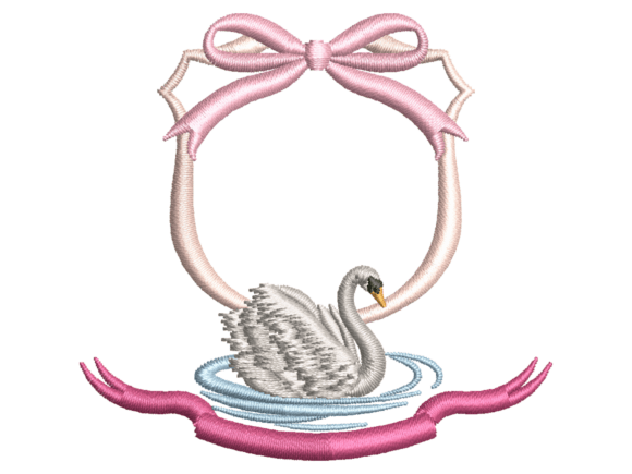Bow Swan Wreath Embroidery Design Review