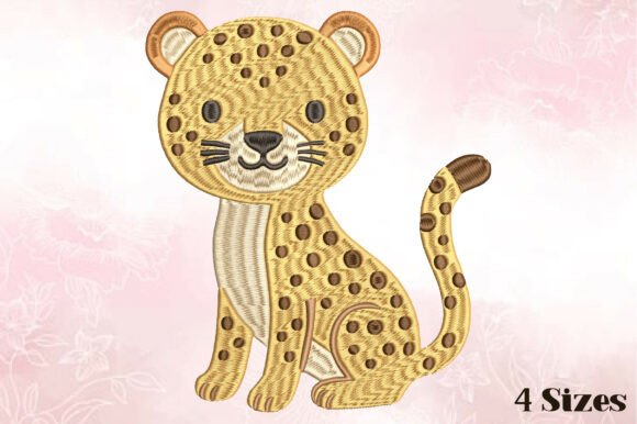 Cute Baby Leopard Embroidery Design Review