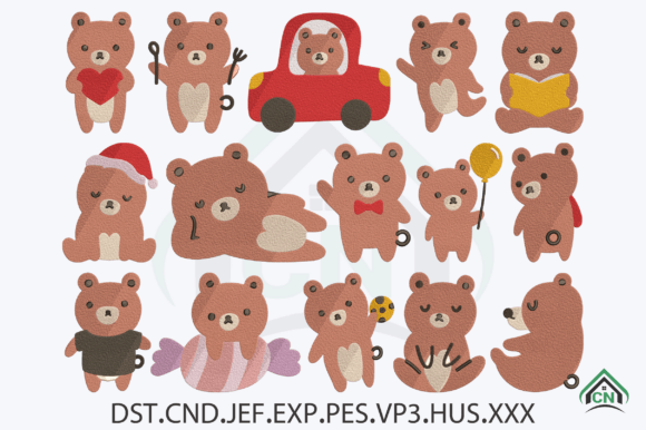 Cute Teddy Bear Embroidery Bundle Review