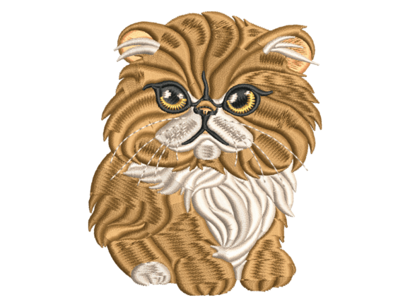 Fluffy Persian Cat Embroidery Review